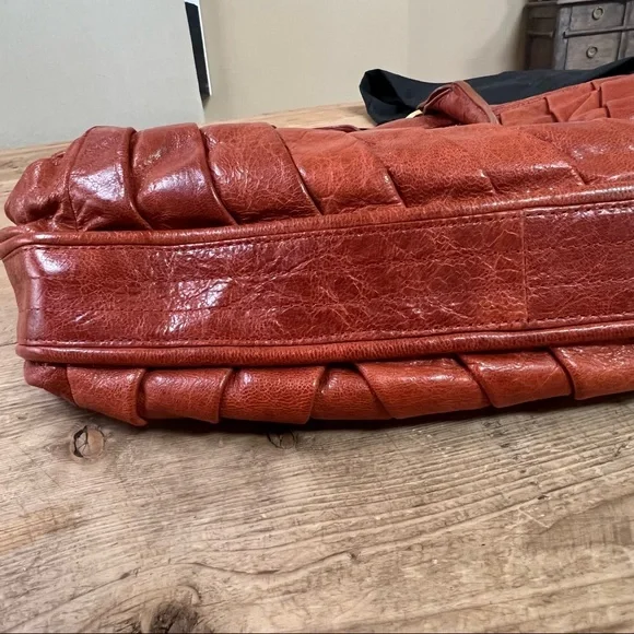 Treesje Dual Strap Tobacco Brown Leather Satchel Handbag - Picture 3 of 16